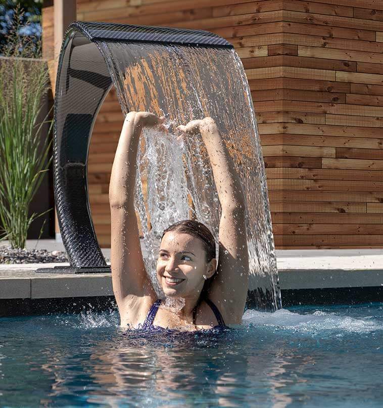 Fluvo gamintojo baseino įranga - baseino kaskada